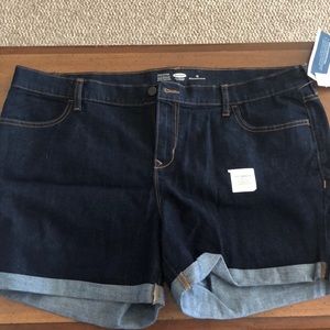 Dark Wash Denim Shorts